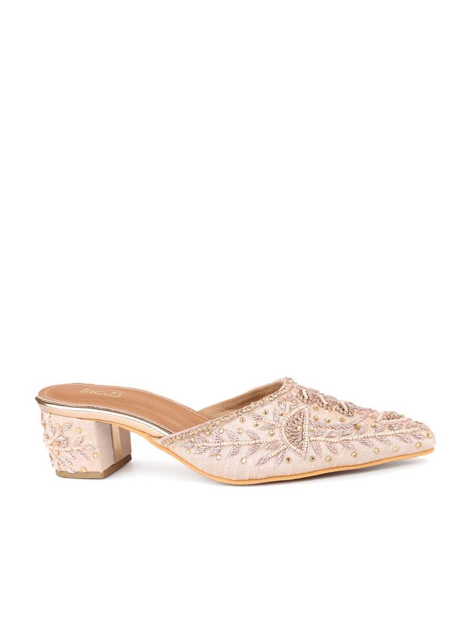 Inc 5 Women's Rose Gold Mule Shoes