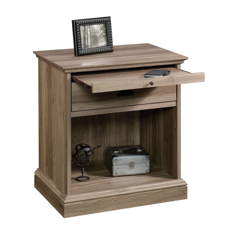Barrister Lane Nightstand with Drawer & Pull Out Shelf - Salt Oak - Sauder
