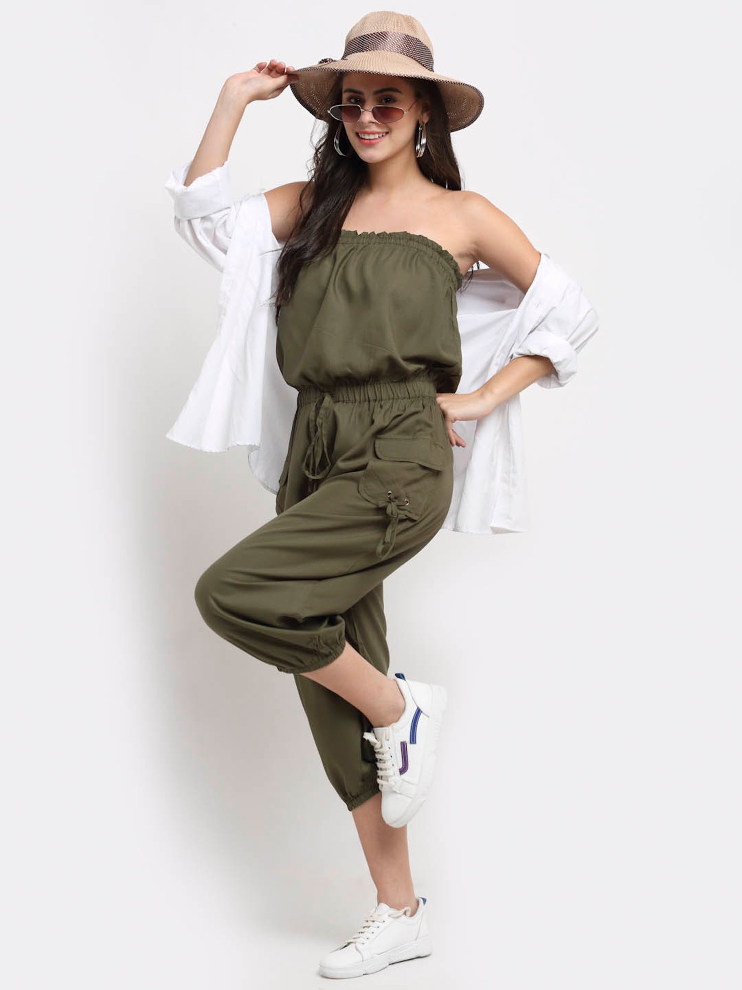 NEUDIS Olive Tube Jumpsuit