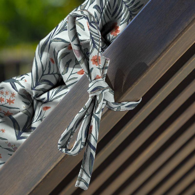 Sunnydaze Indoor/Outdoor Olefin Polyester Replacement Tufted Settee Cushion for Bench, Couch, or Loveseat - Blue - 3pc