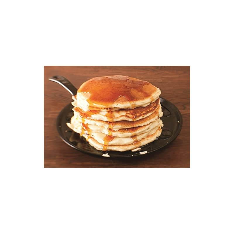 Pre-Seasoned Cast Iron Griddle With Easy-Grip Handle, 10.5 Inch (Pack of 1), Black