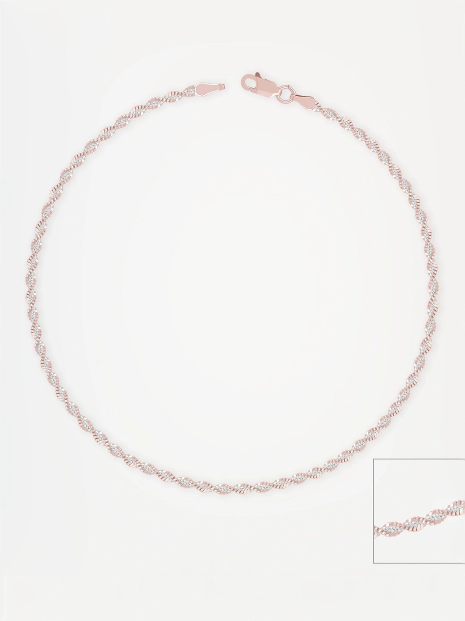 Silberry 92.5 Sterling Silver Isabelle Anklet