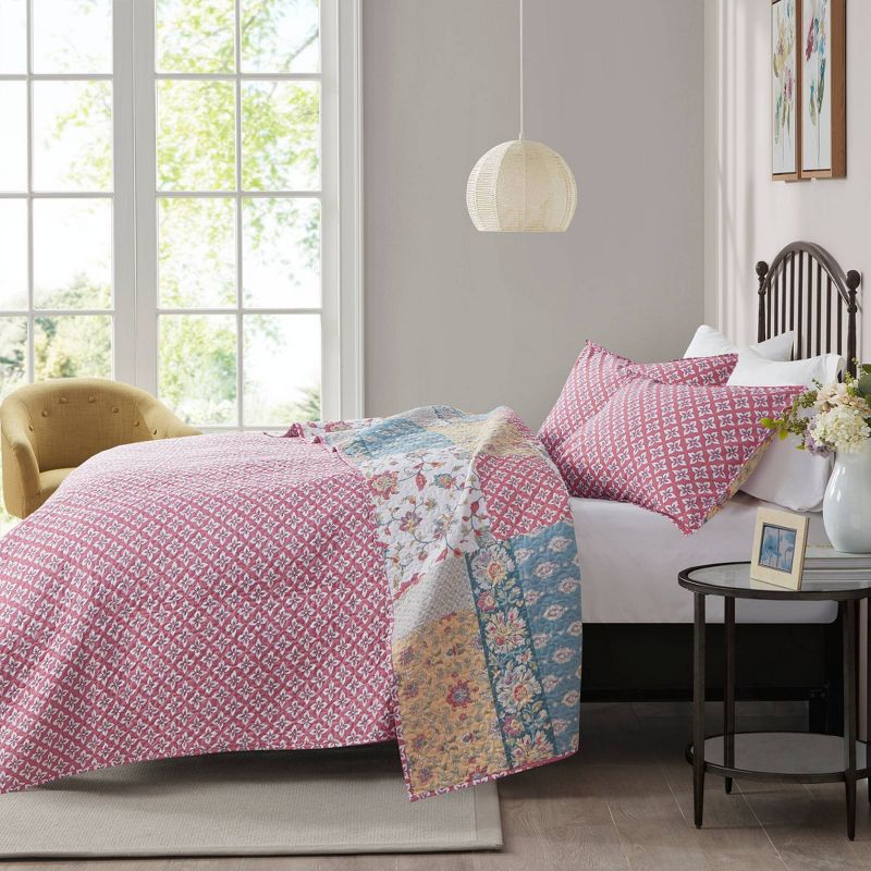 Full/Queen Laos Lily Coverlet Gray - Vera Bradley