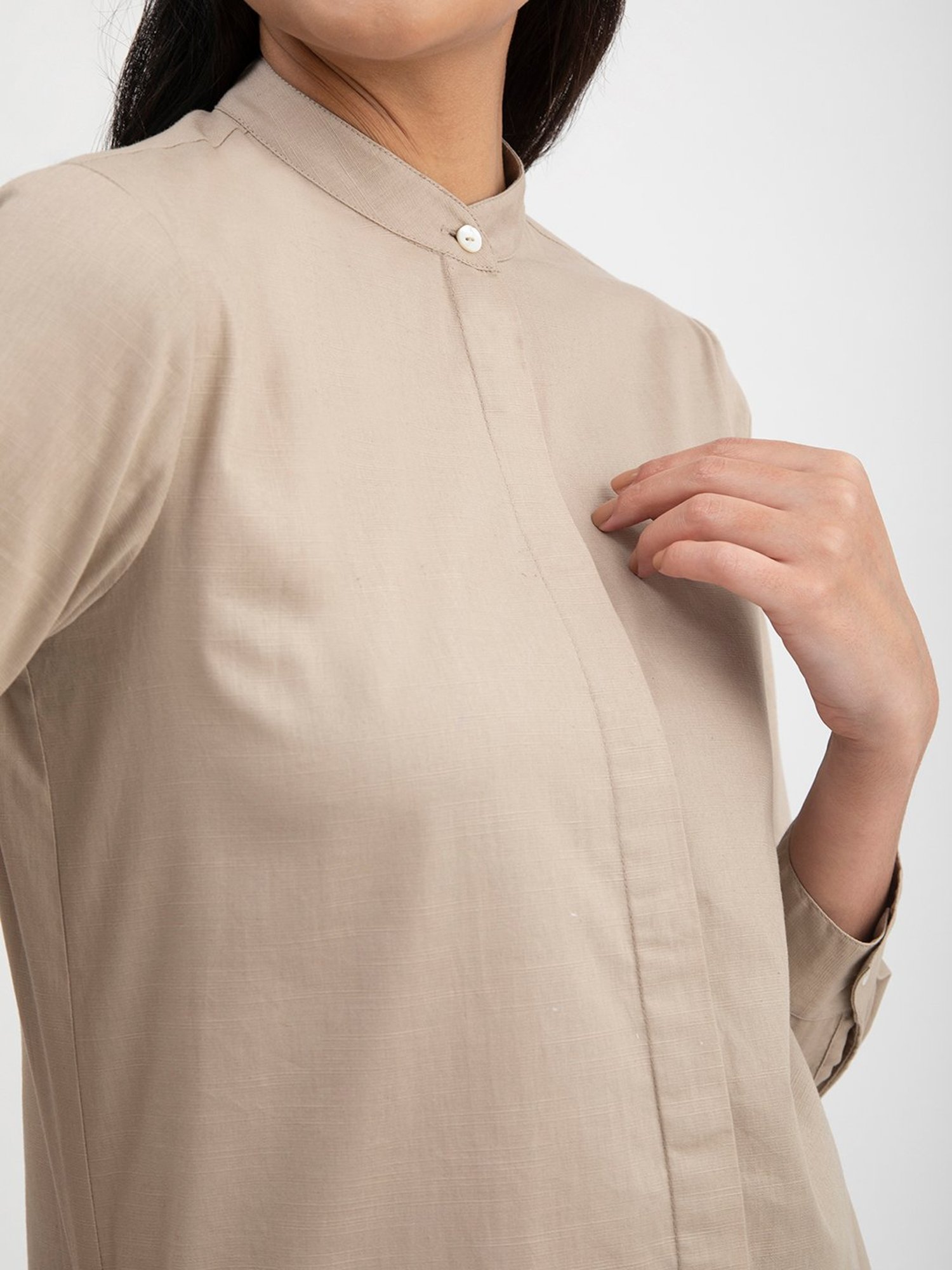 Fablestreet Beige Formal Shirt
