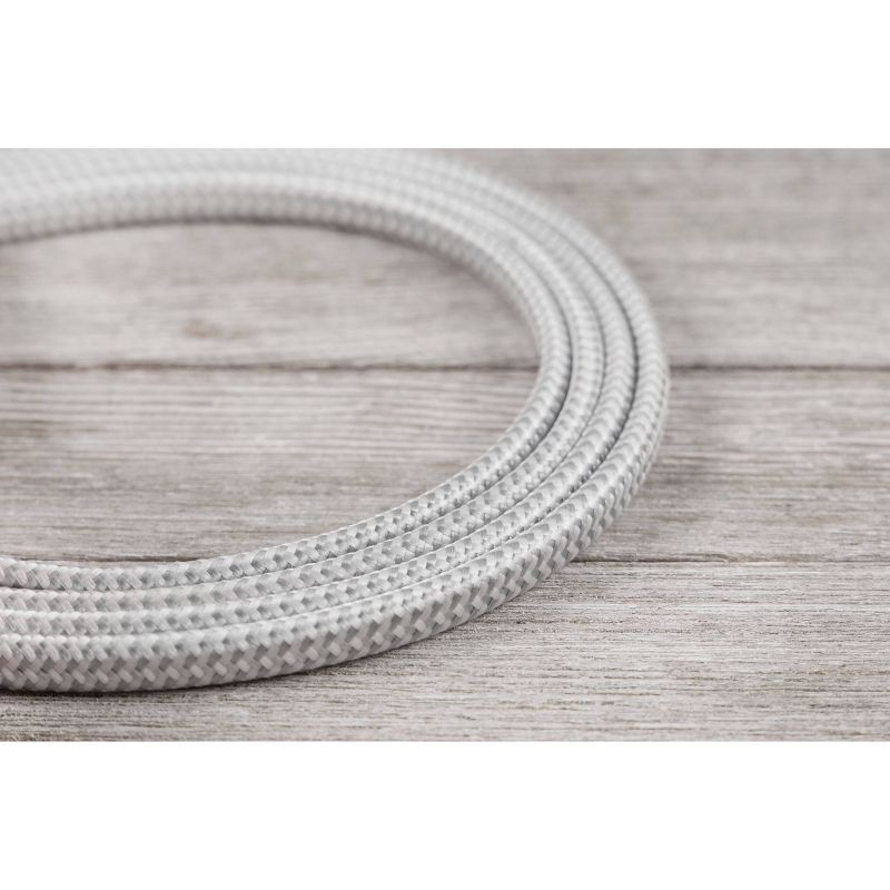 Philips 8' 3 Outlet Indoor Polarized Extension Cord Gray/White