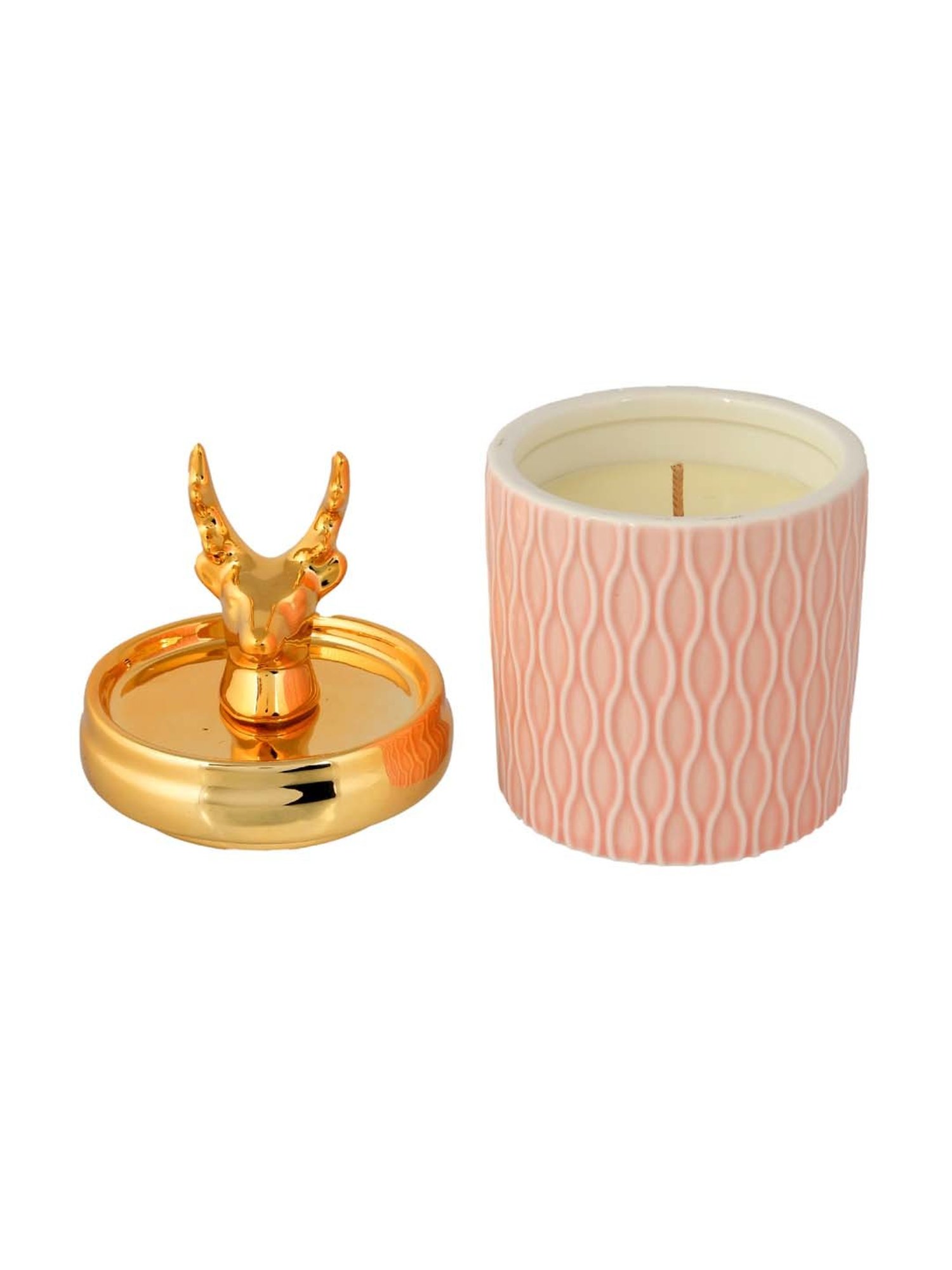 Lidded Glass Jar Crackling Wooden Wick Teak and Moss Candle - Nature's Wick