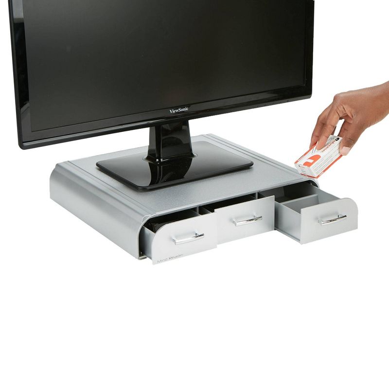 PC Laptop IMAC Monitor Stand Silver - Mind Reader