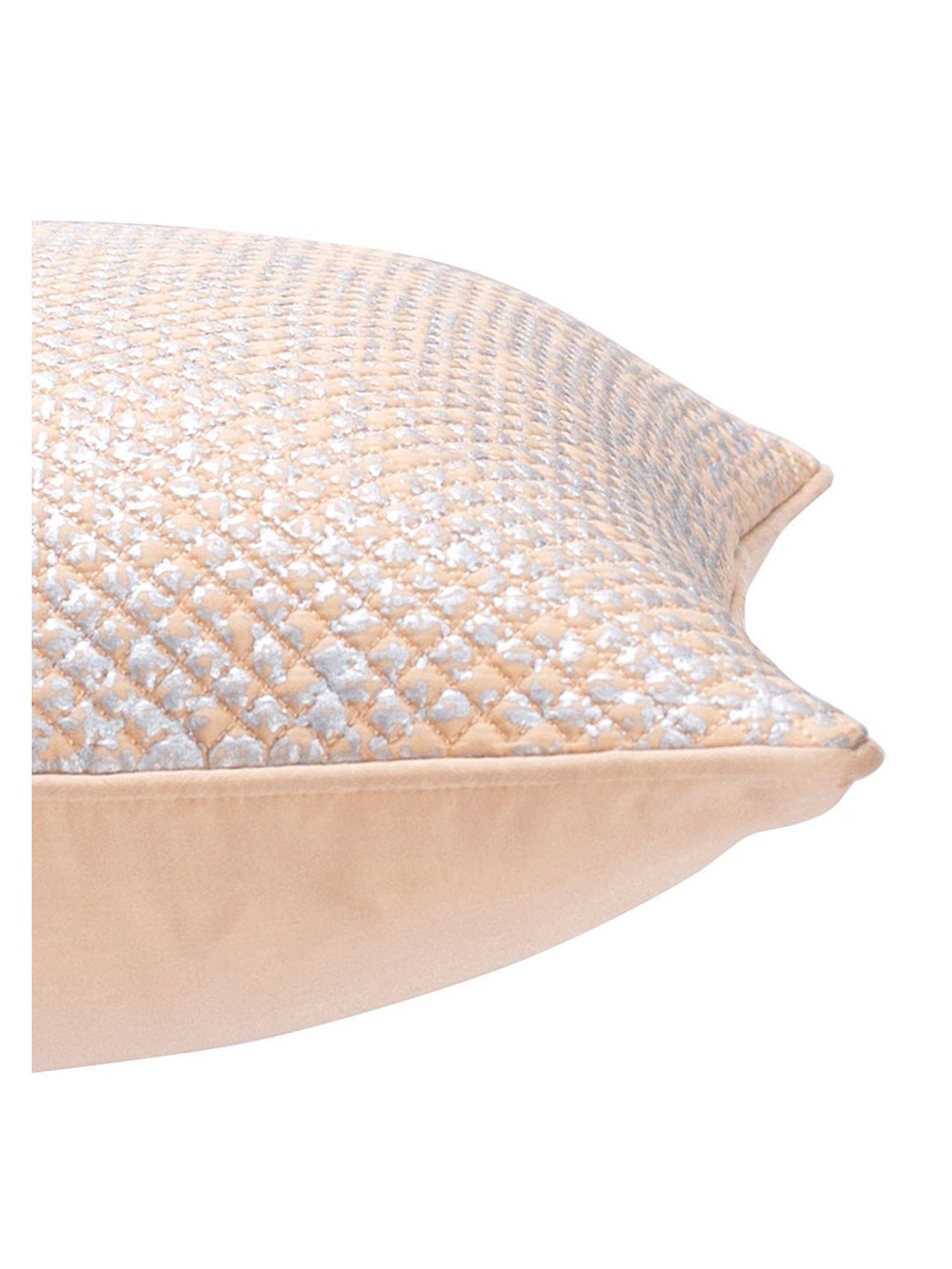 Maspar Printed Peach Cotton Vintage Nostalgic Attire Vint Flow Cushion Cover