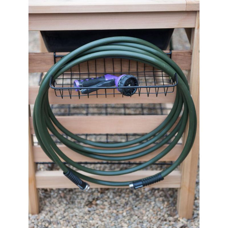 Galvanized Potting Bench Gray - Poly-Tex