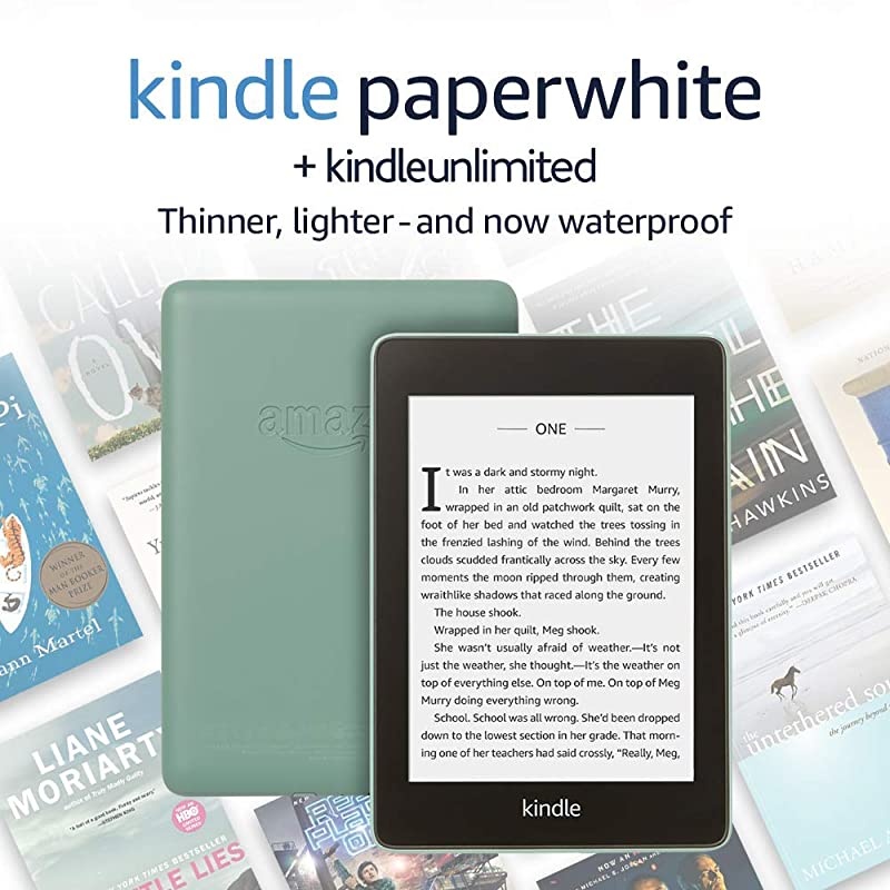 Paperwhite &ndash; Now Waterproof with 2x the Storage &ndash; Ad-Supported + 3 Months Free Unlimited (with auto-renewal)