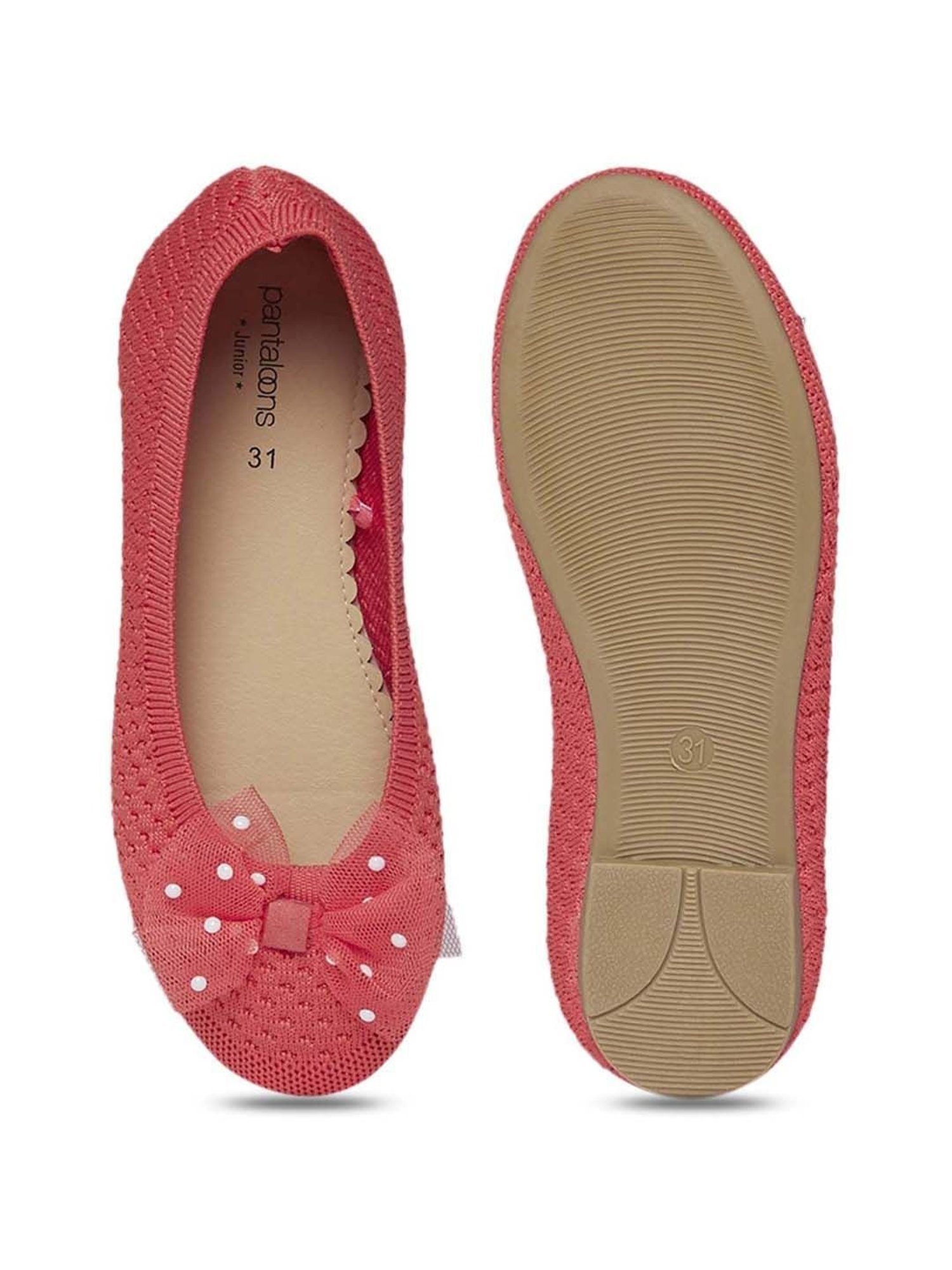 Pantaloons Junior Red Flat Ballets