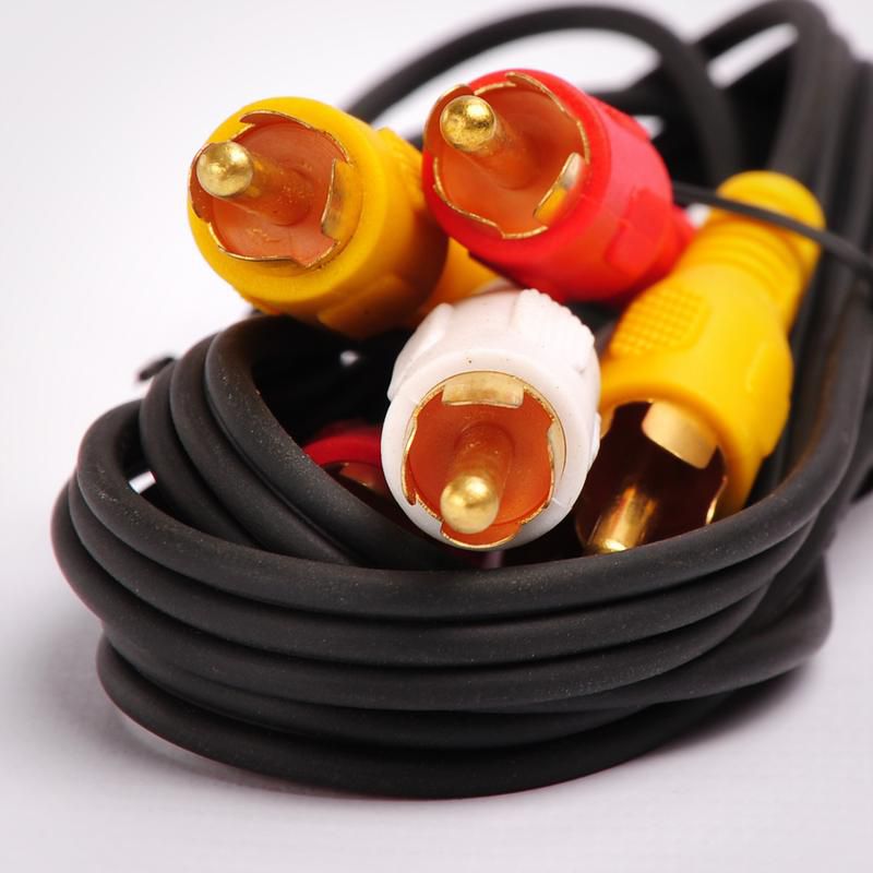 FireFold Composite Cable RCA Audio/Video Cable Gold Plated - Audio Video RCA Stereo Cable 50ft