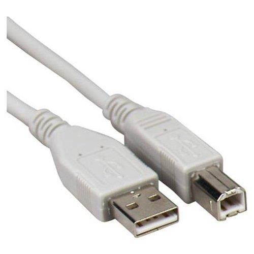 White 6 ft Hi-Speed USB 2.0 Printer Scanner Cable Type A Male to Type B Male For HP Canon, Lexmark, Epson,
