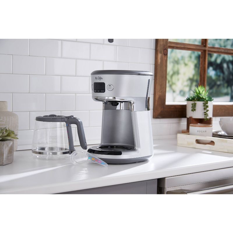Mr. Coffee Easy-Measure 12-Cup Programmable Coffee Maker – Silver