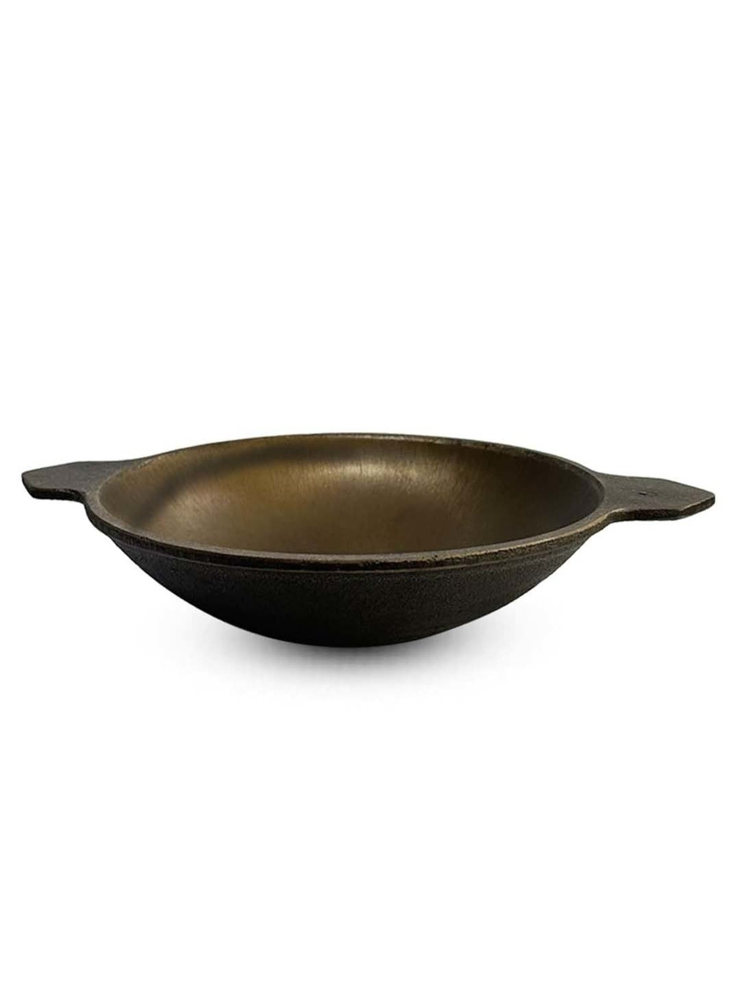 The Indus Valley Black Cast Iron 22.09 cm Vellapam Pan (0.5 L)