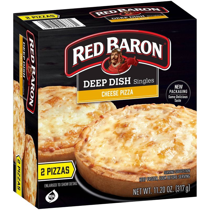 Red Baron Deep Dish Singles Cheese Frozen Pizza - 11.2oz