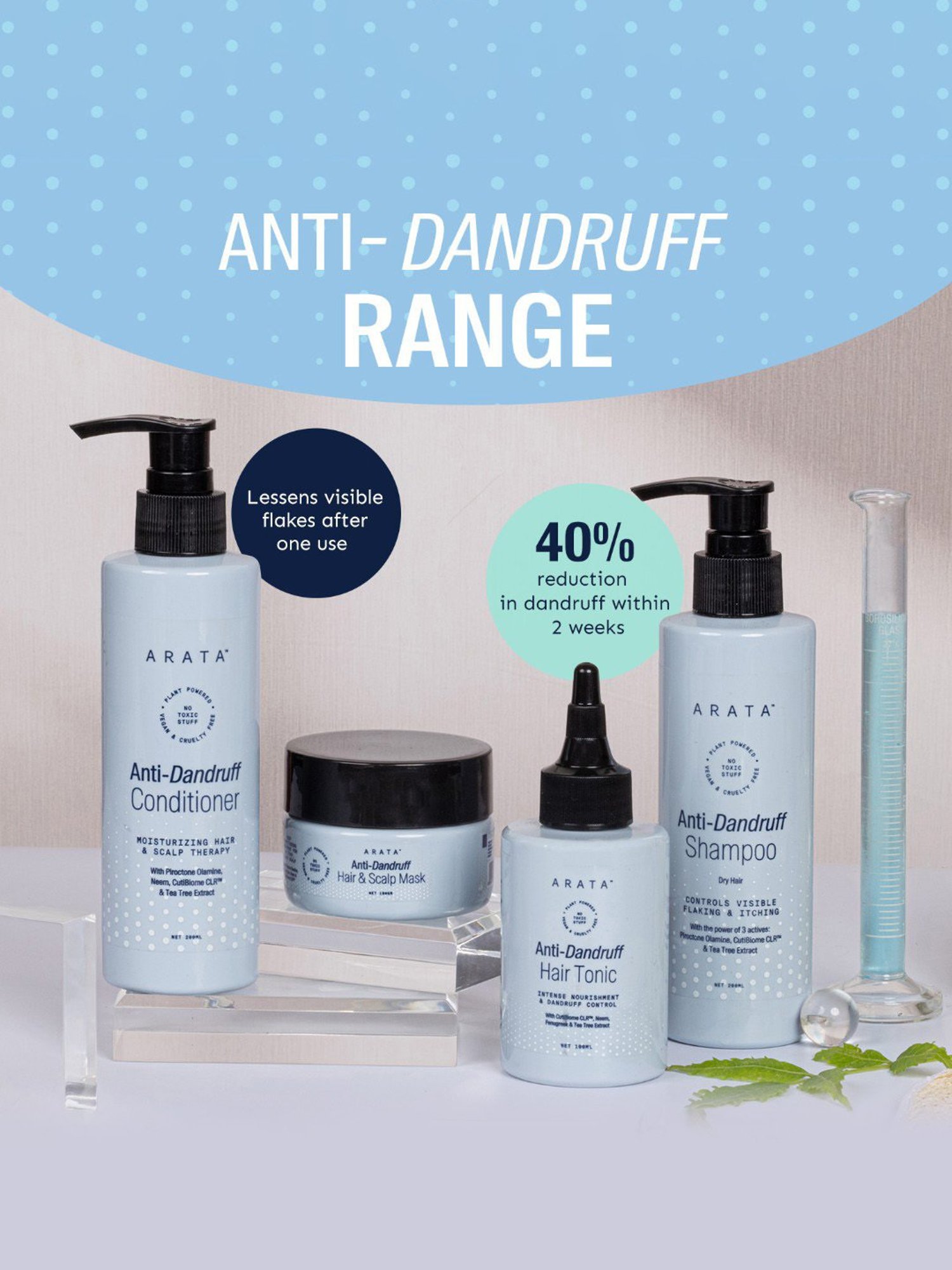 Arata Anti-Dandruff Shampoo for Normal to Oily Hair - 200 ml