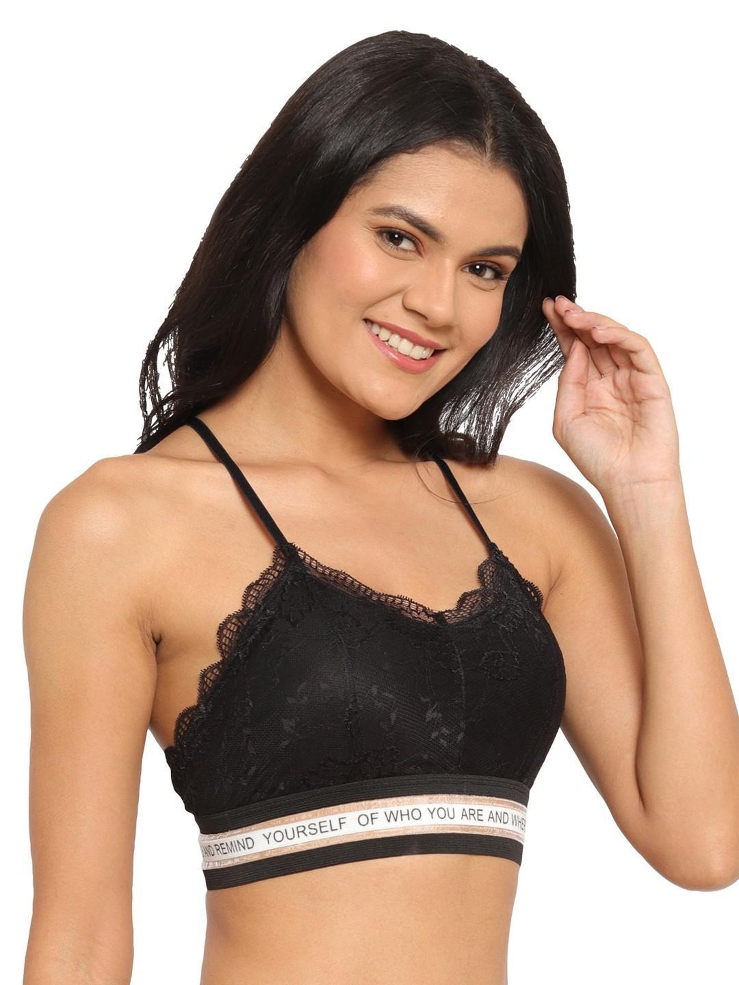 N-Gal Black Lace Non-Padded Bralette
