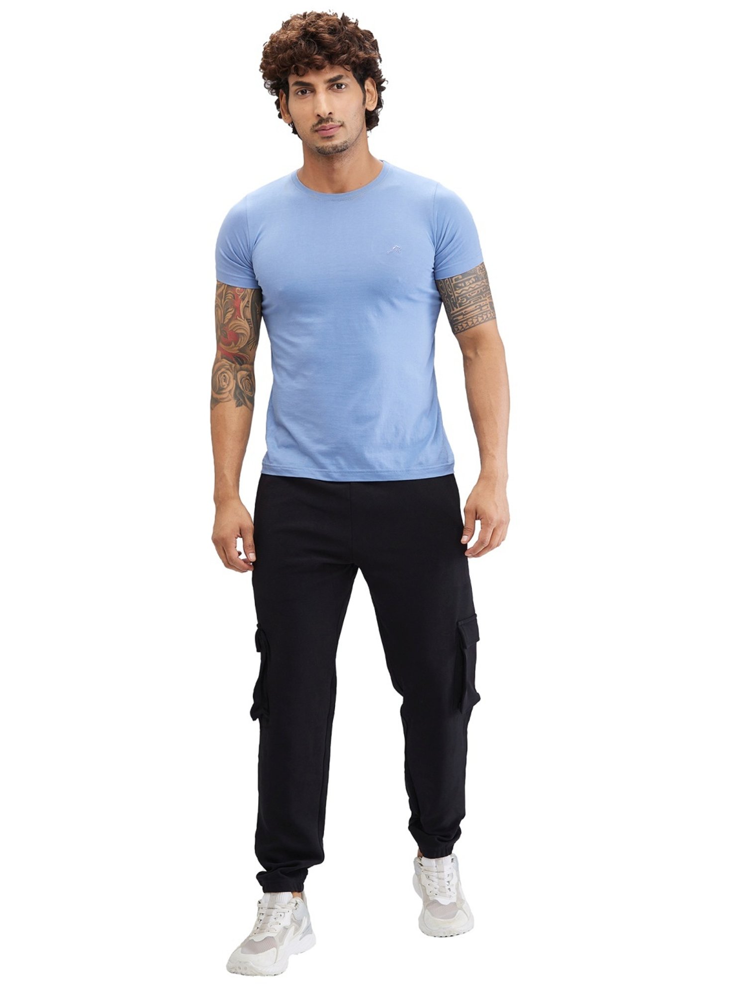 Basics Green Jogger Track Pant