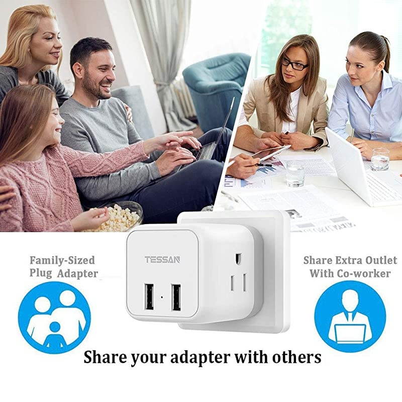 Germany France Power Adapter Type EF  European Travel Plug Adapter with 2 USB US to Europe Schuko Plug Adapter for Iceland Spain Russia Poland EU