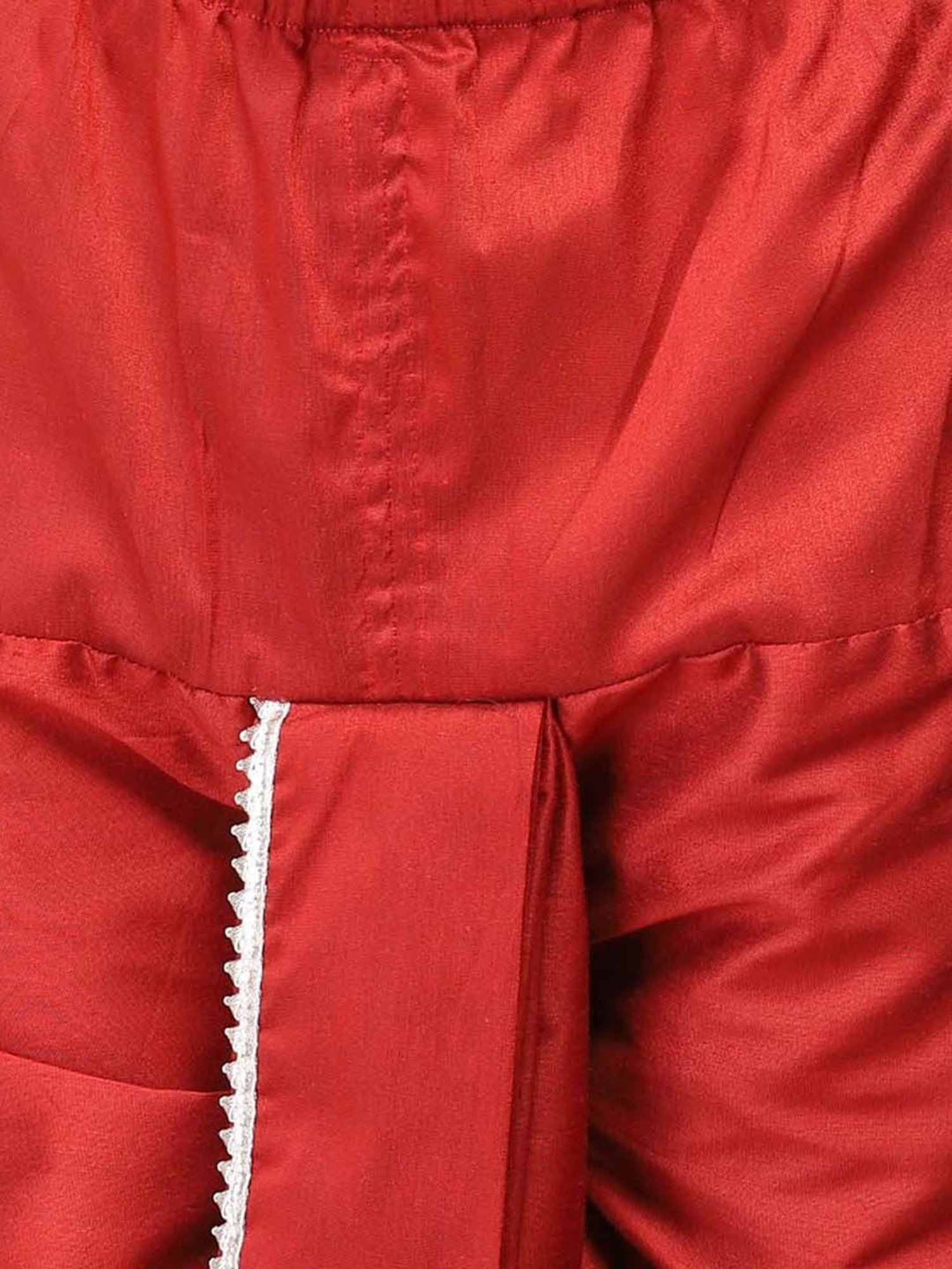 VASTRAMAY Kids Maroon Regular Fit Dhoti