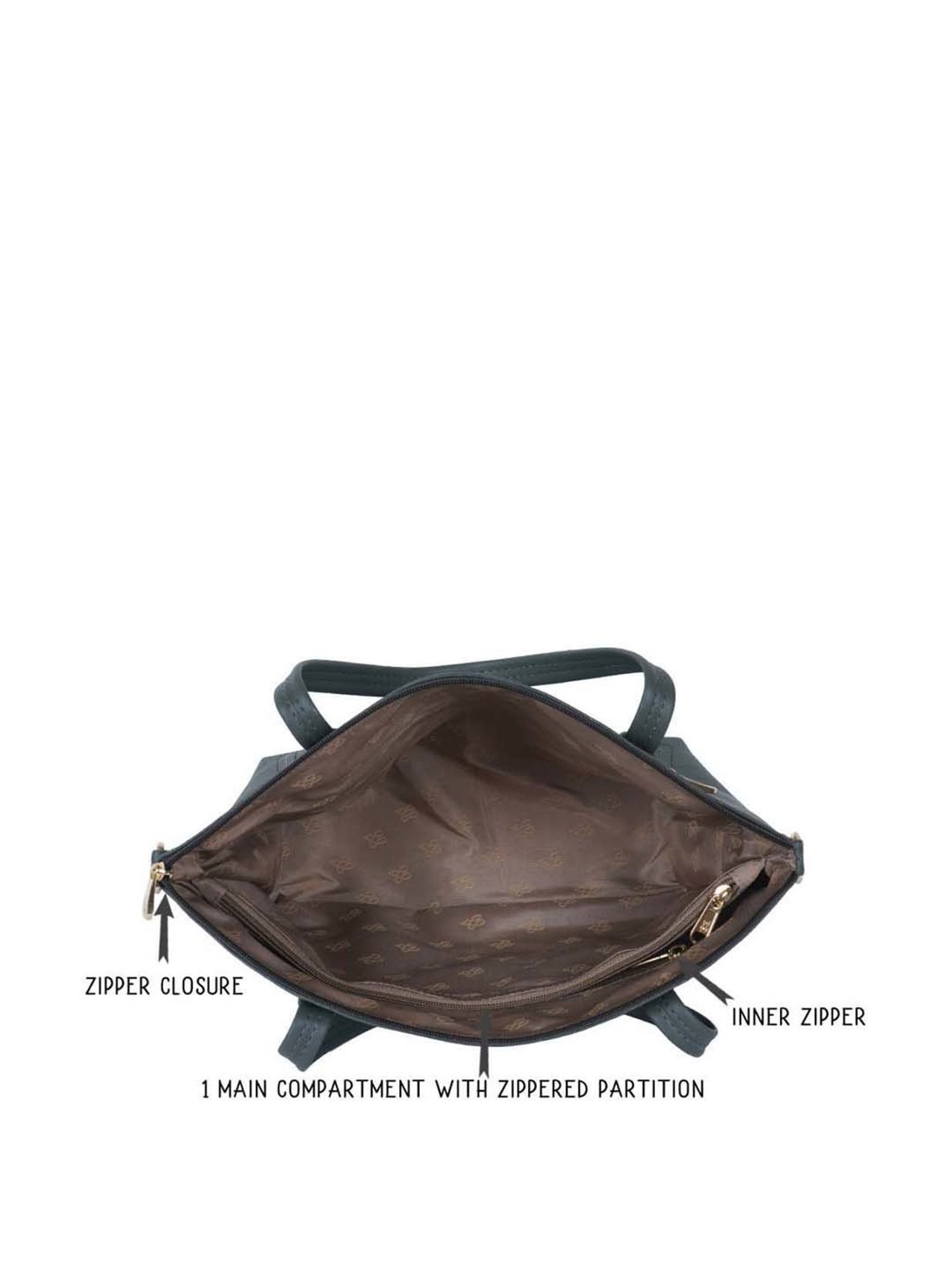 Baggit Blue Solid Medium Handbag