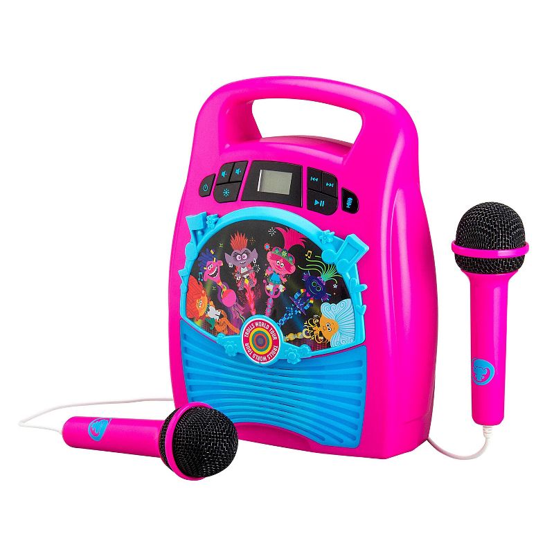 Trolls World Tour 2-Mic Bluetooth MP3 Karaoke With Light Show