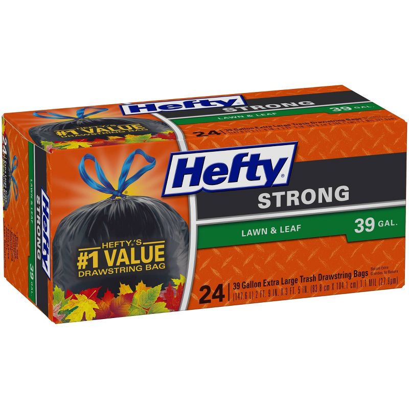 Hefty Strong Extra Large Drawstring Trash Bags - 33 Gallon - 26ct