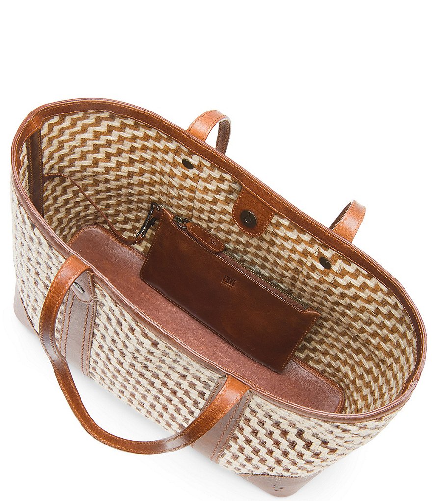 Frye Melissa Woven Shopper Tote Bag