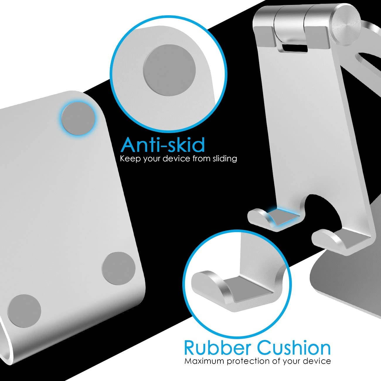 Multi-angle tablet computer stand, adjustable base