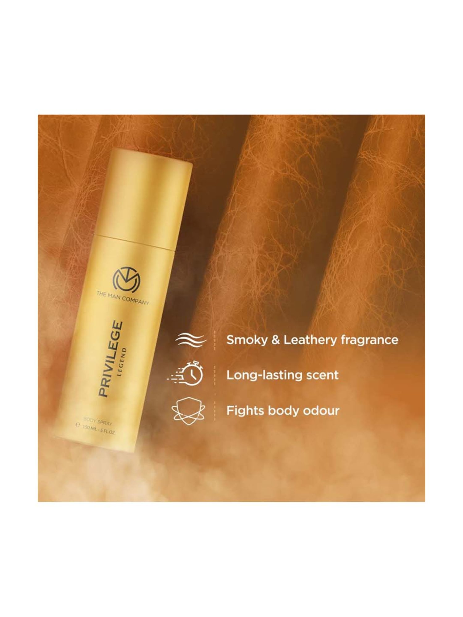 The Man Company Privilege Legend Deodorant for Men Body Spray Long-Lasting Fragrance - 150 ml