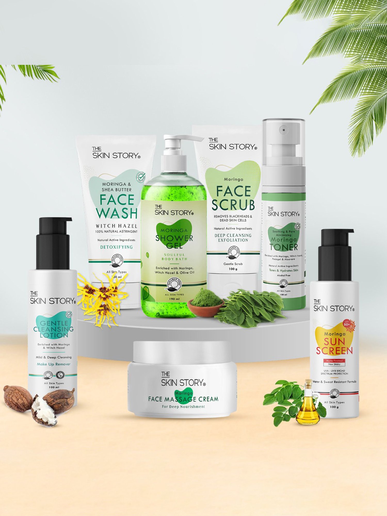 The Skin Story Moringa Face Massage Cream for Deep Nourishment - 50 gm