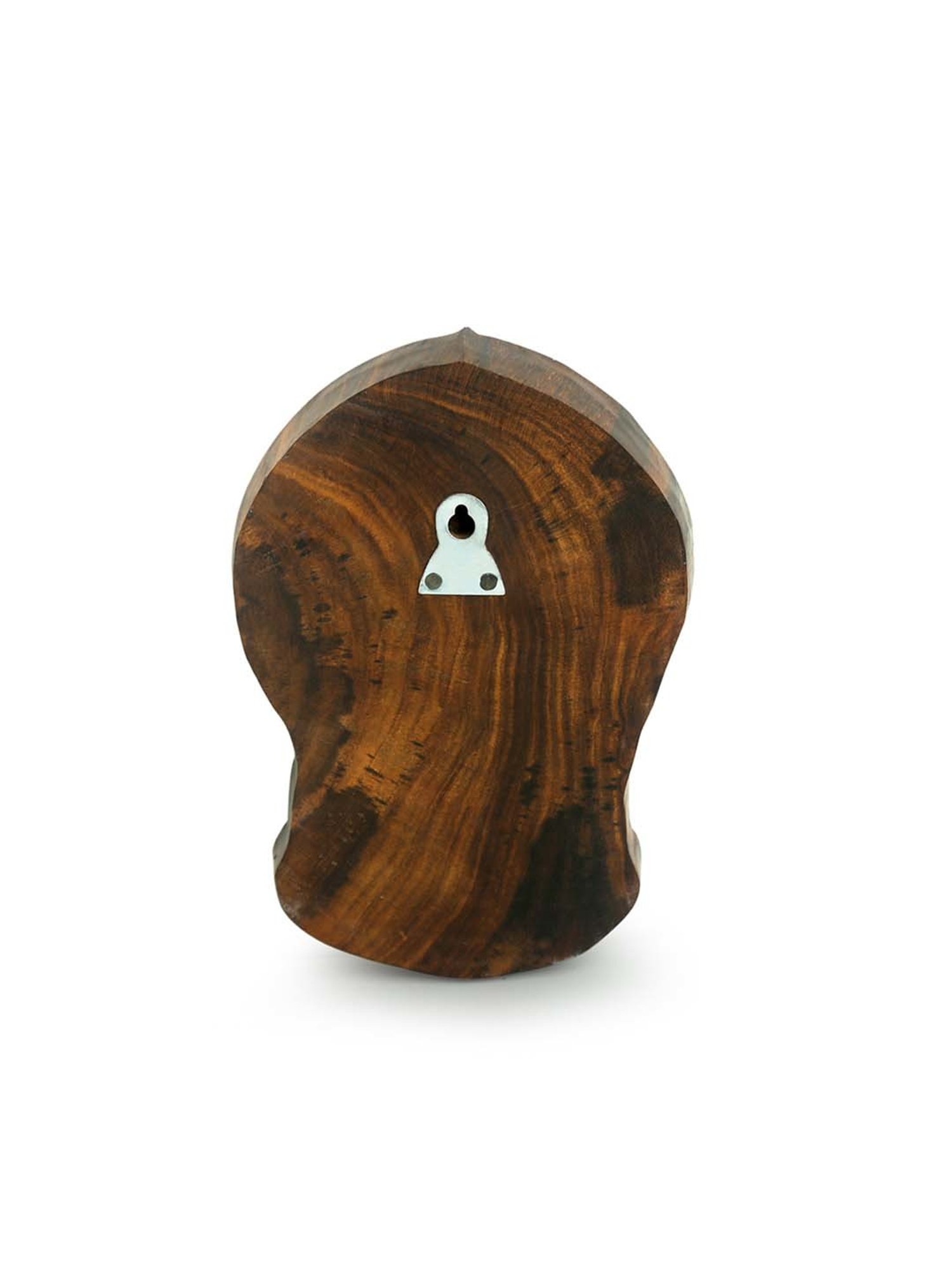 ExclusiveLane 'Kathakali Maquillage' Hand Carved Block Wall Decor In Sheesham Wood