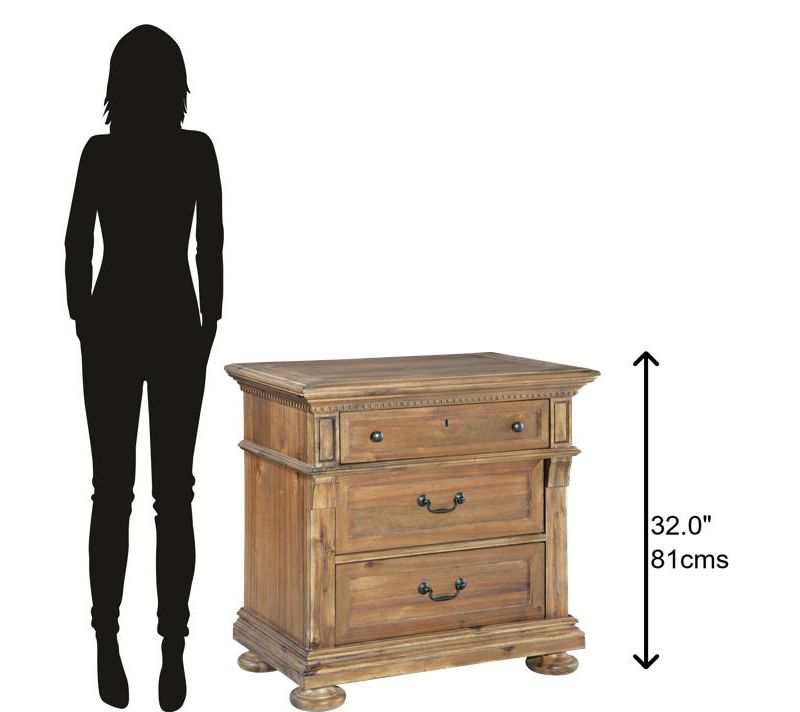 Hekman 23363 Hekman Three Drawer Night Stand 2-3363 799