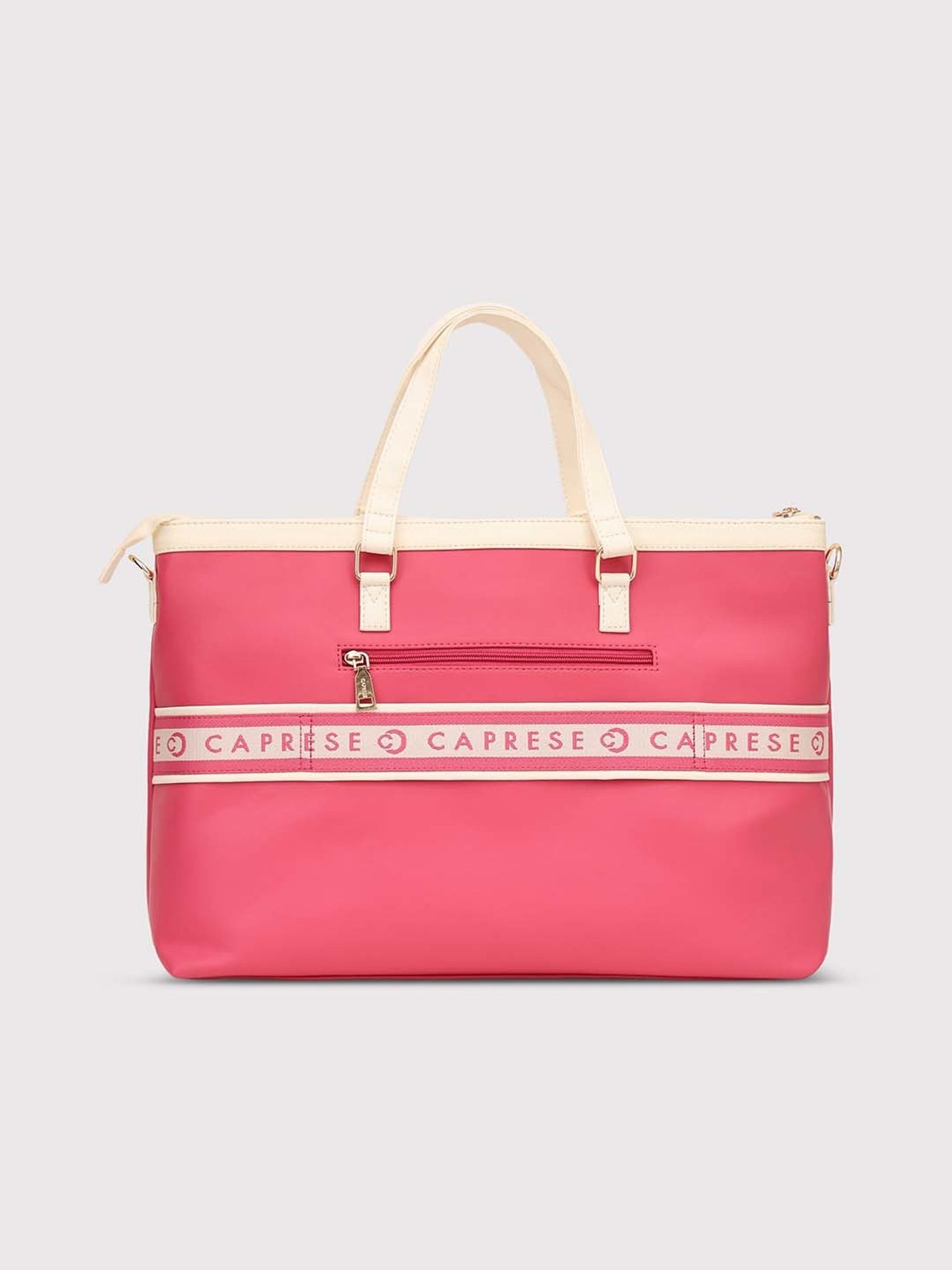 Caprese Trinity Laptop Bag Large Fuchsia Women Handbag | Office Handbag | The Kiara Collection