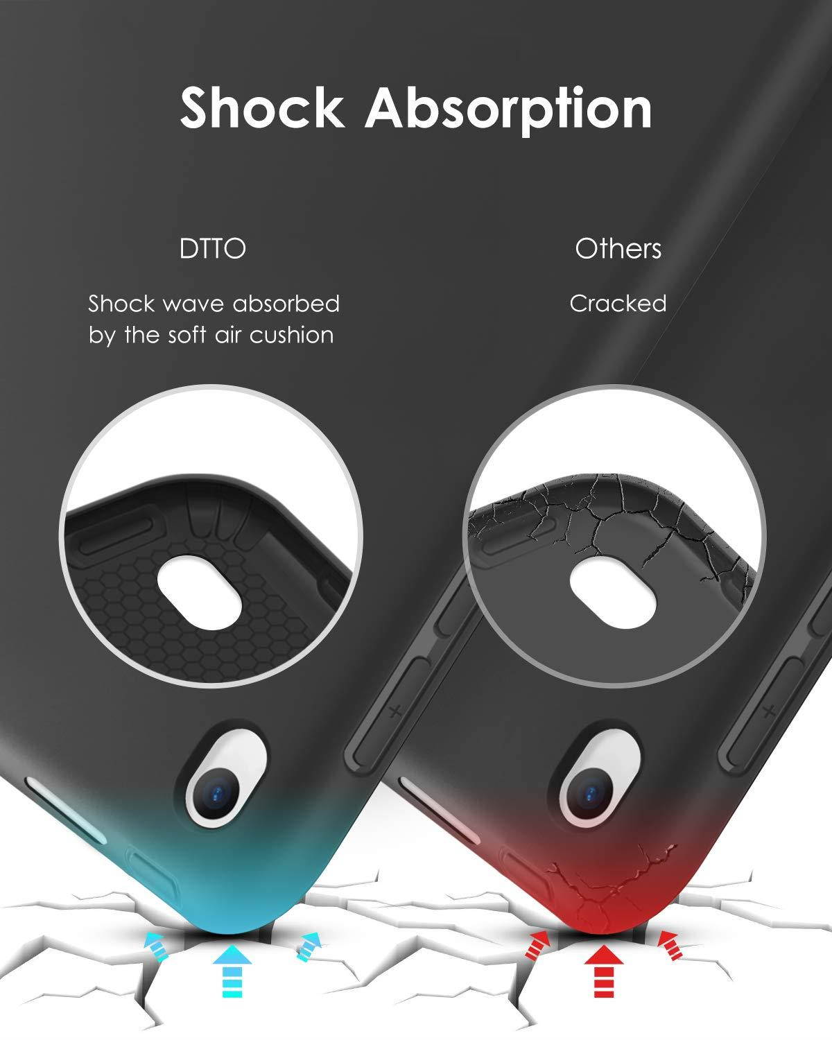 DTTO iPad Air 3rd Generation 10.5'' 2019 Case, [Gentle Series] Smart Cover Trifold Stand Soft Back Cover for iPad Air 3 10.5 Inch 2019/iPad Pro 10.5 2017 [Auto Sleep/Wake], Black