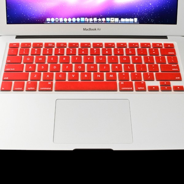 Silicon US Keyboard Skin Protective Film For Macbook Air 13.3 Inch  Red