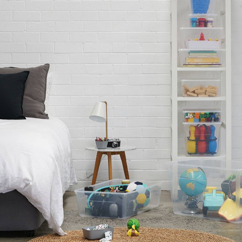 Ezy Storage 50L/52.8qt Karton Clear Storage Box