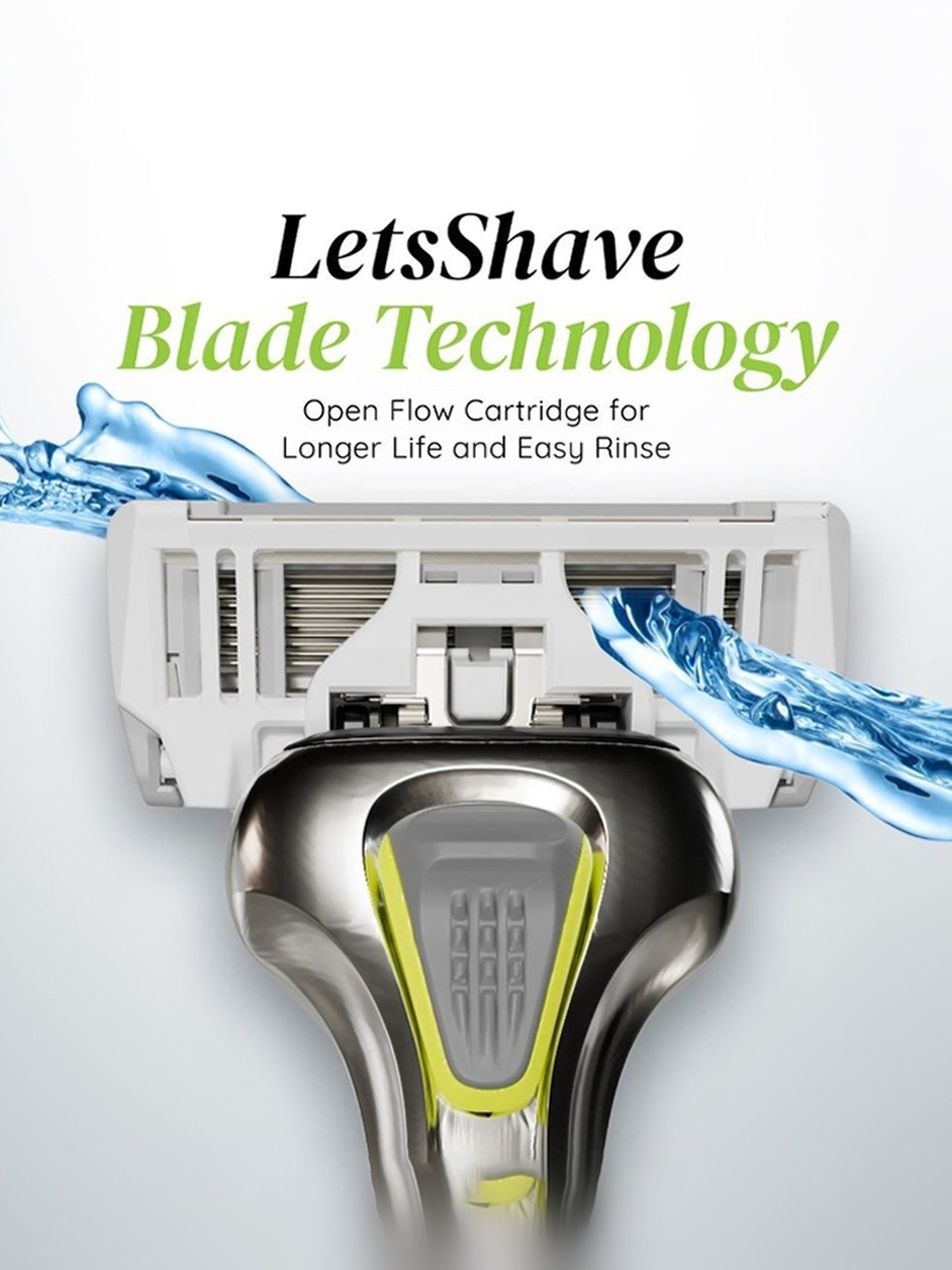 LetsShave Pro 6 Plus Face and Body Razor (Silver)