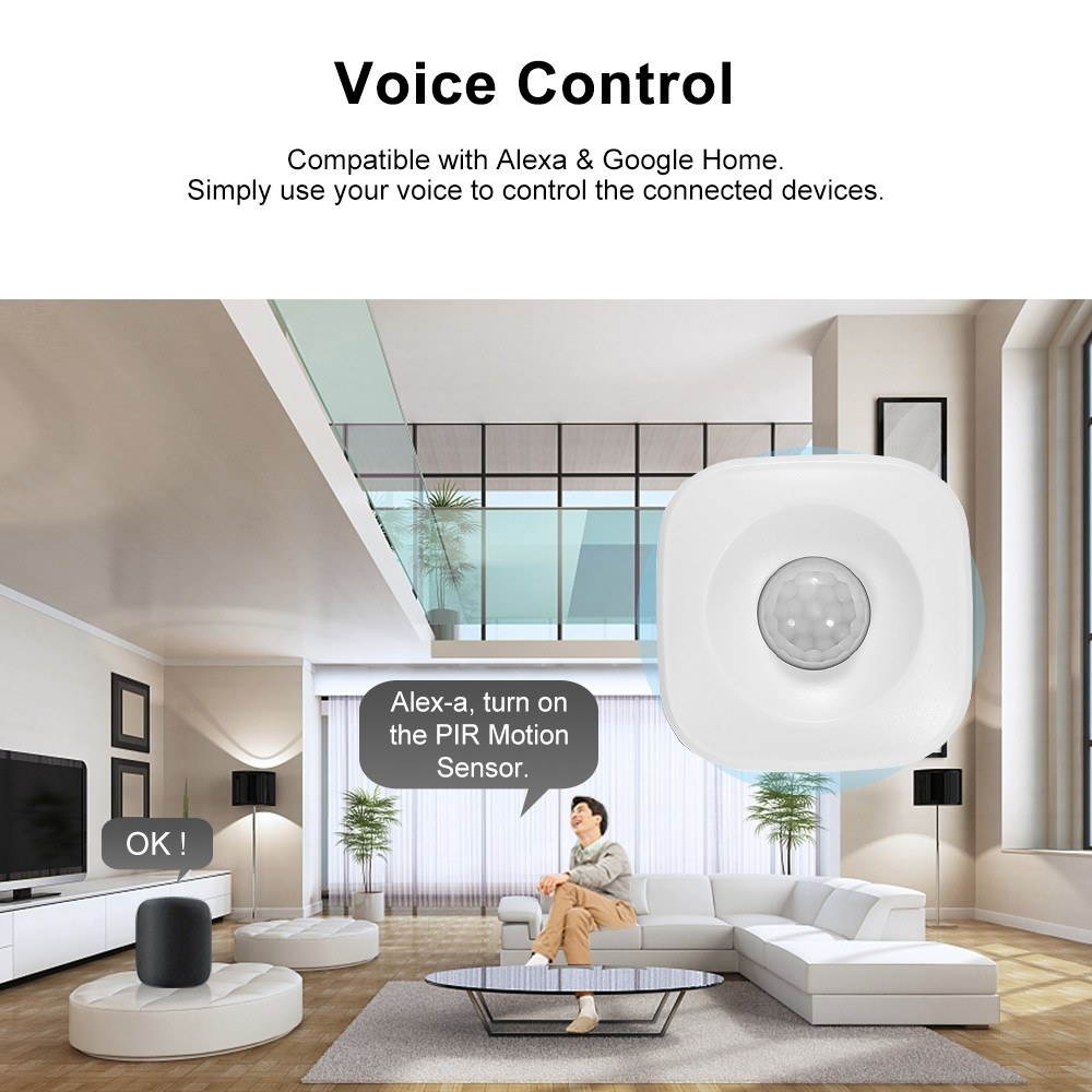 WIFI PIR Motion Sensor Wireless Passive Infrared Detector Security Burglar Alarm Sensor Tuya APP Control