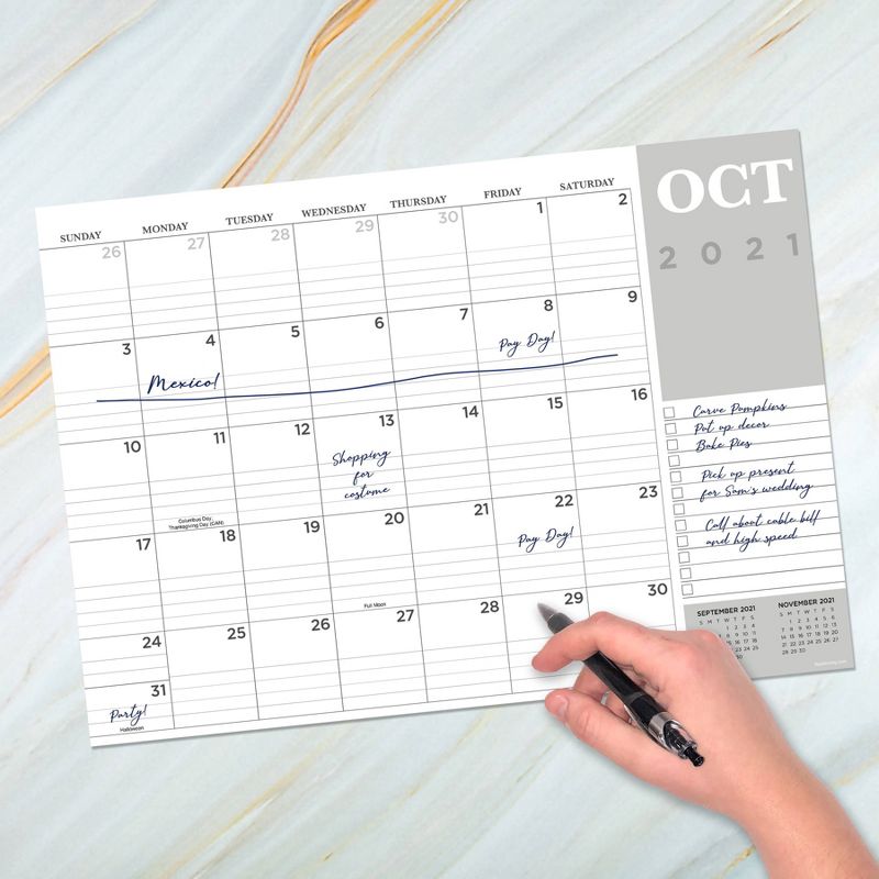 2021-22 Academic Desktop Calendar Professional Monthly - The Time Factory