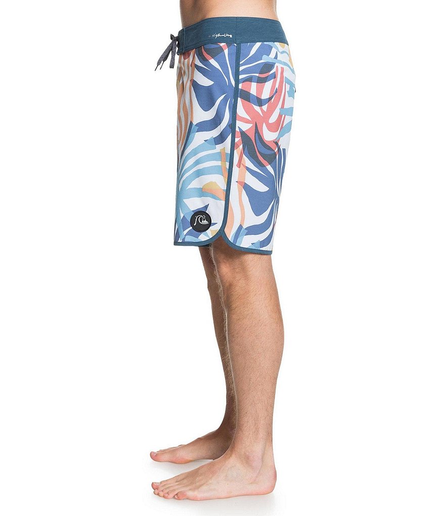 Quiksilver 19#double; Outseam Highline Vacancy Scallop REPREVE&reg; Recycled Materials Board Shorts