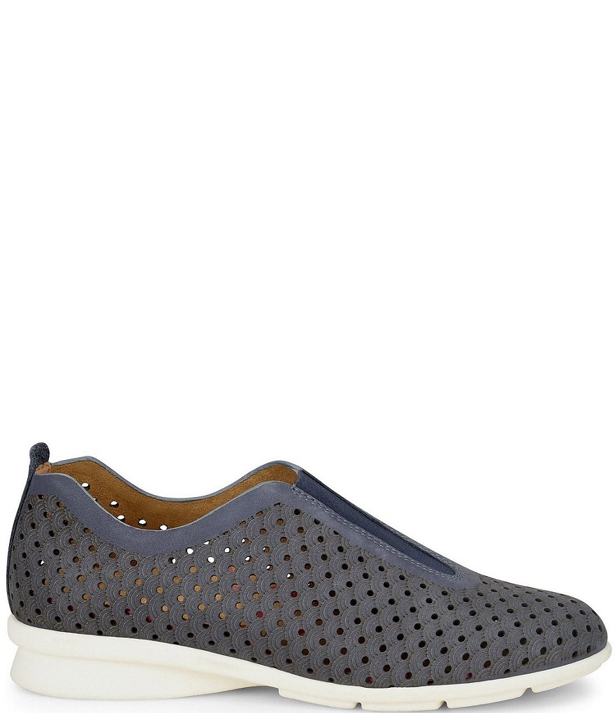 Comfortiva Perlace Perforated Leather Slip-On Sneakers