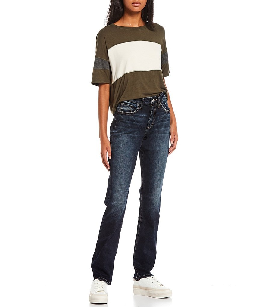 Silver Jeans Co. Avery High Rise Repreve Straight Jeans