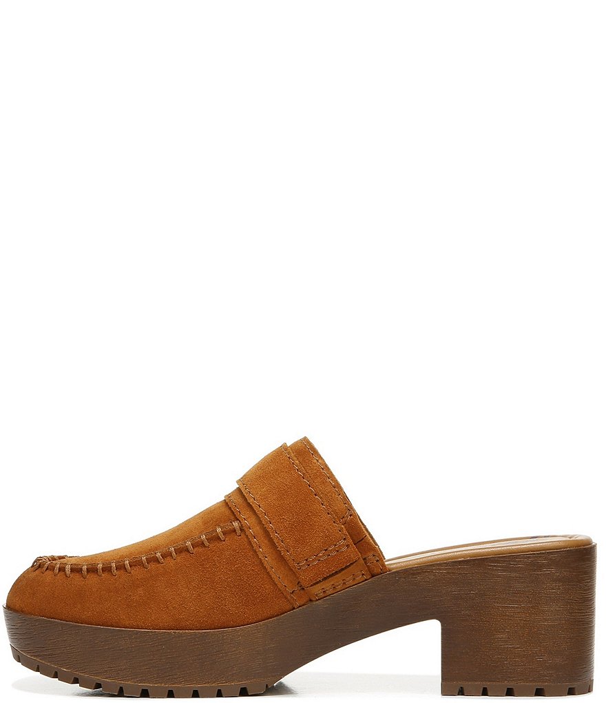 Zodiac Raine Suede Buckle Detail Block Heel Clogs