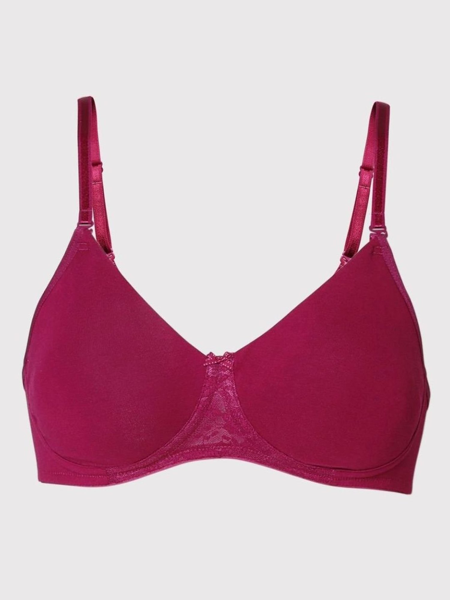 Tweens Peach & Green Non Padded Bra (Pack Of 2)