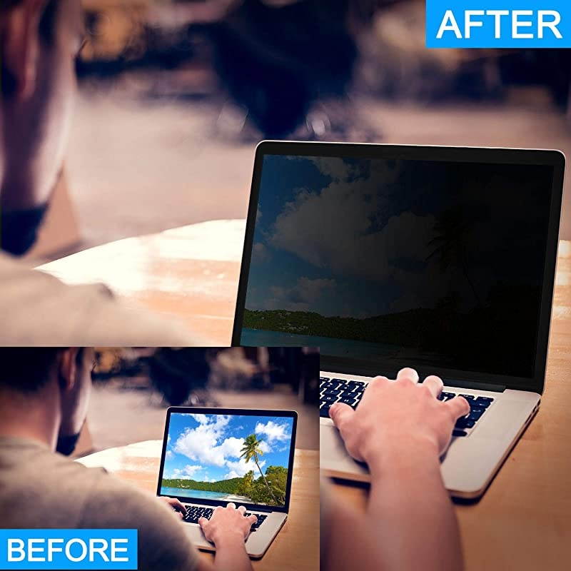 Inch Privacy Screen Filter for Widescreen Laptop - Anti-Glare, Blocks 96% UV,Anti-Scratch with 16:9 Aspect Ratio