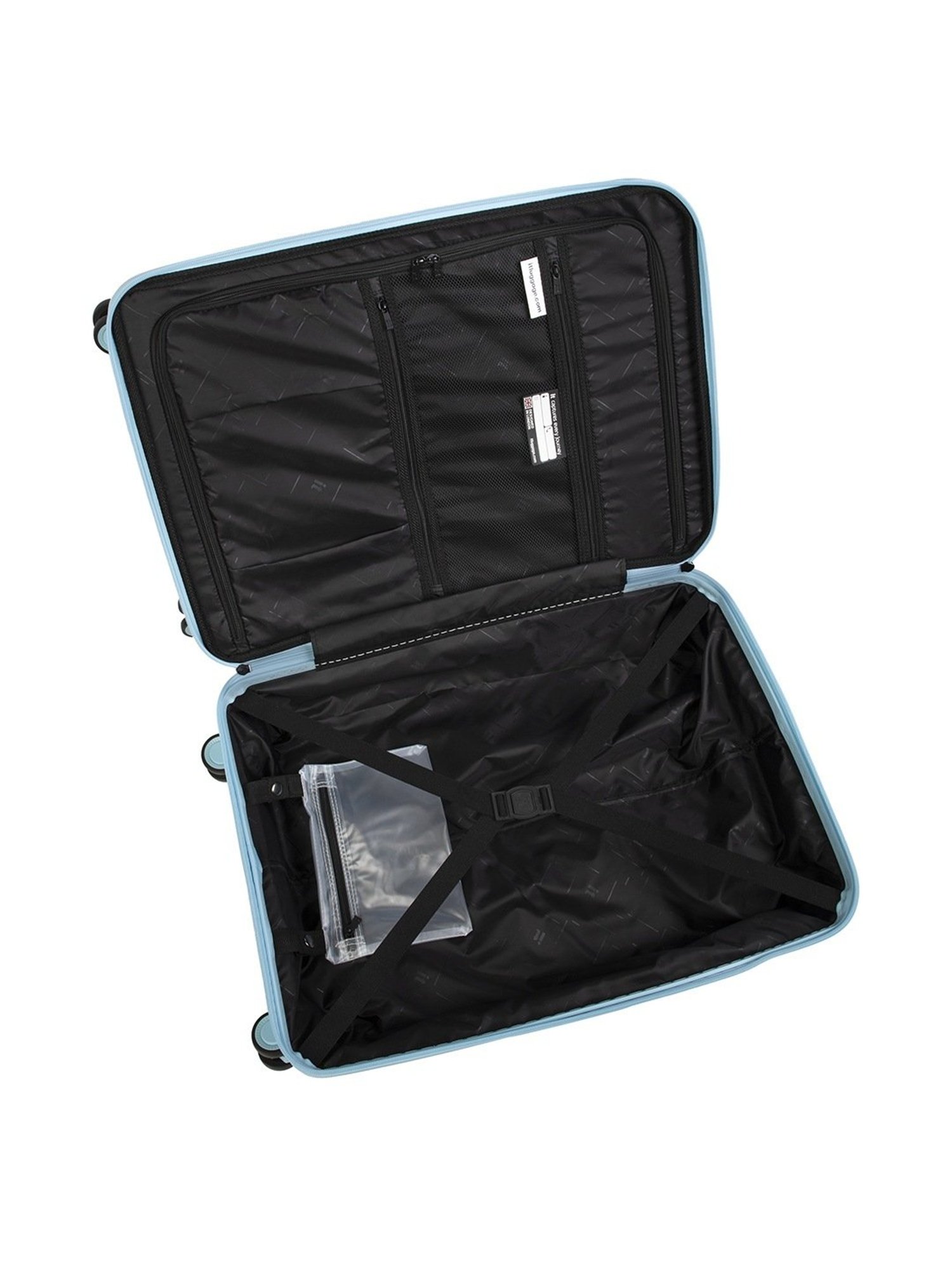 it luggage Momentous Blue Combo-28 & 20 inches Expandable Hardsided Luggage Trolley with TSA Lock