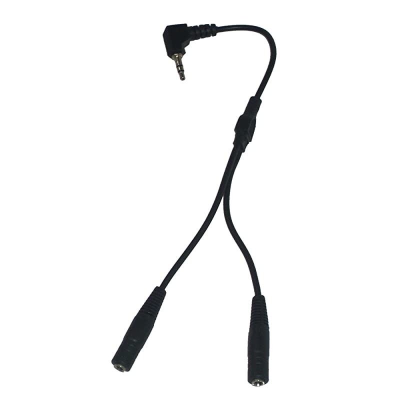 3.5mm 2-Way Y Splitter for Headphones and Audio Devices