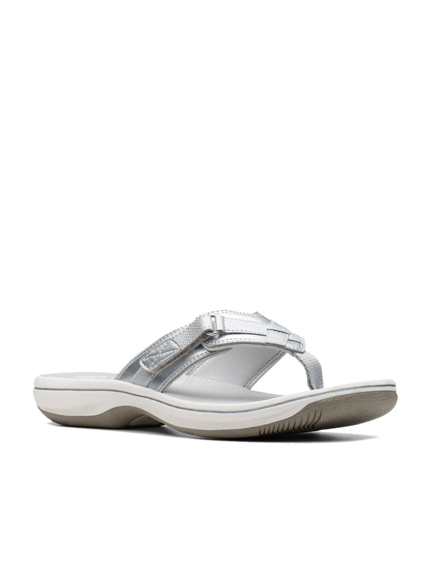 Clarks Women's Silver Thong Sandals